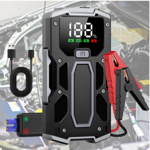 Booster de batería 3000A – Arranque instantáneo y carga móvil