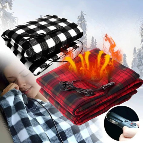 12V車用ヒーター毛布 — 冬の快適さと暖かさ