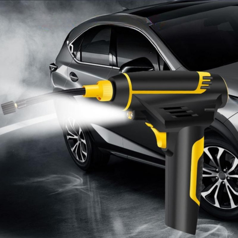 Tragbarer 120W Luftkompressor — Schnelles Aufpumpen mit digitaler Anzeige