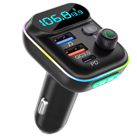 Transmițător FM Bluetooth pentru Mașină — Apeluri Clare & Muzică Fără Fir