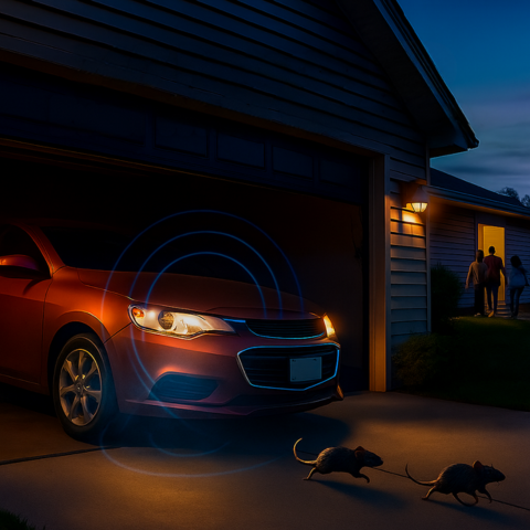 Répulsif Ultrasons Voiture — Protection Anti-Rongeurs Efficace