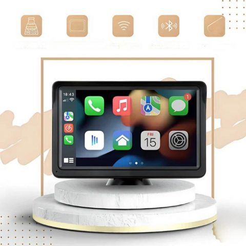 Multimediasystem fürs Auto - HD-Bildschirm & drahtloses CarPlay