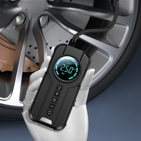 Bærbar Luftkompressor – Høy presisjons LED-skjerm