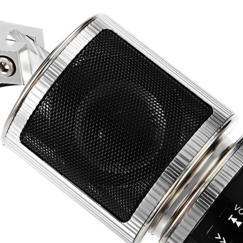 Motor luidsprekers voor het stuur — Draadloze Bluetooth, FM-radio en USB-poort