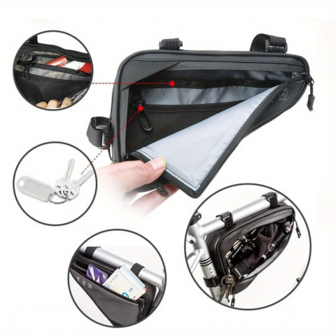 Nepremokavá rámová taška na bicykel — Ľahká a odolná