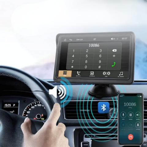 Multimediasystem fürs Auto - HD-Bildschirm & drahtloses CarPlay