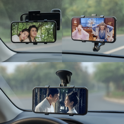 Biltelefonholder — Justerbar og solid montering