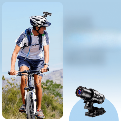 Caméra Étanche Pour Guidon Et Casque – Idéale Pour Cyclisme Et Moto