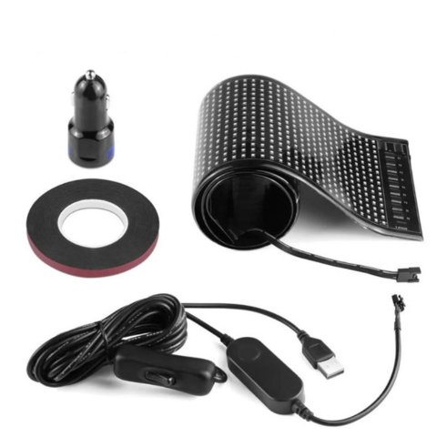 LED-skärm för bil – Anpassade meddelanden och emojis