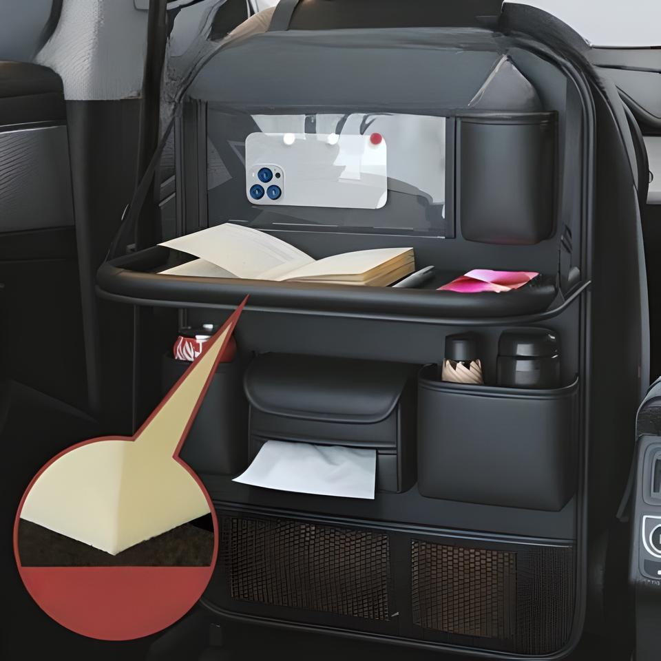 Autostoelorganisator met geïntegreerde tablet – Praktisch en gegarandeerd comfort