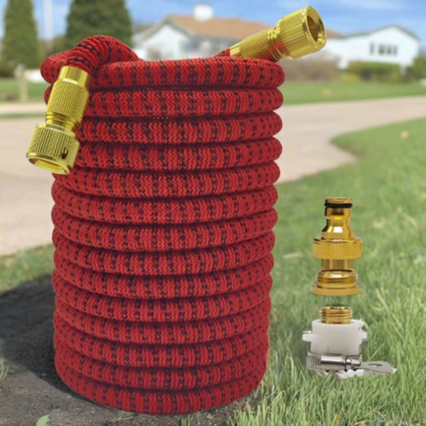 Tuyau D’Arrosage Extensible — Multifonction Avec Pistolet Haute Pression