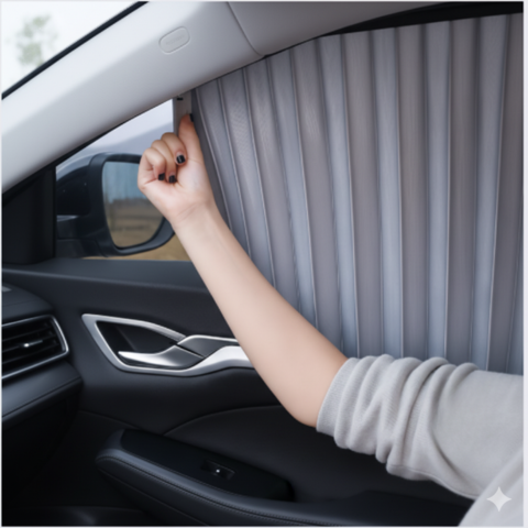Seiten-Sonnenschutz Auto — Angenehme und geschützte Reise