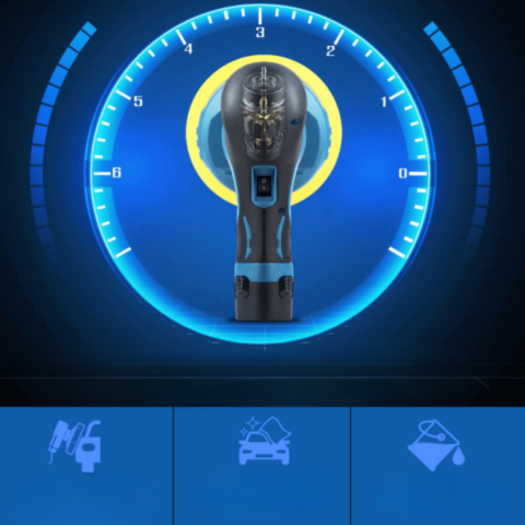 Bezdrôtová elektrická leštička — 6 nastaviteľných rýchlostí