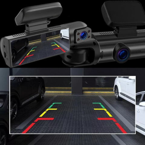 מצלמת רכב - מצלמה כפולה קדמית לביטחון אופטימלי