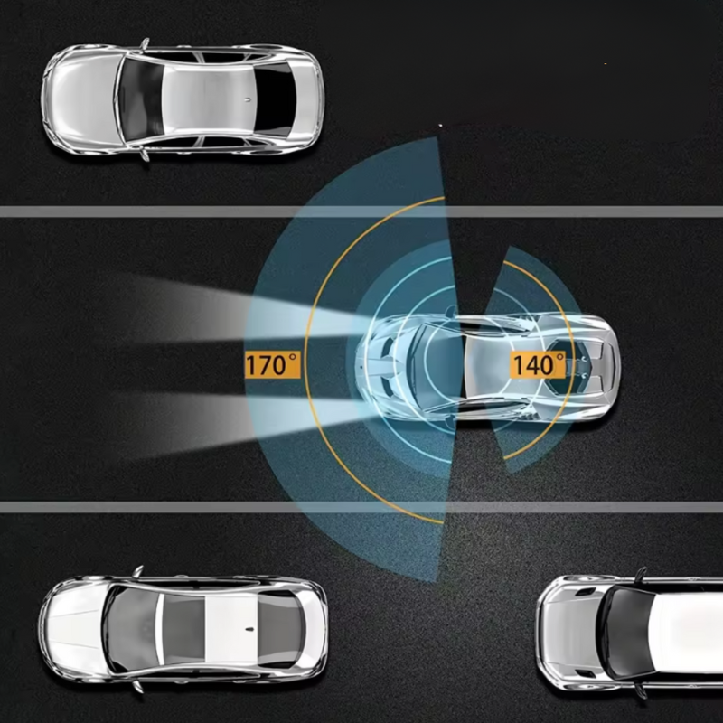 Dashcam Dubbel Full HD Auto - Nachtzicht + Interne Camera