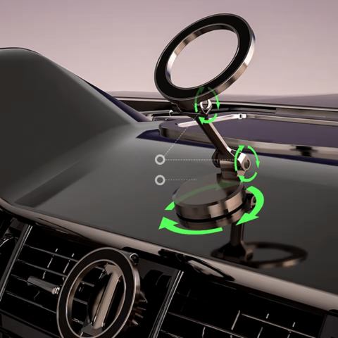 Support telefono magnetico 360° per auto – fissaggio ultra-stabile
