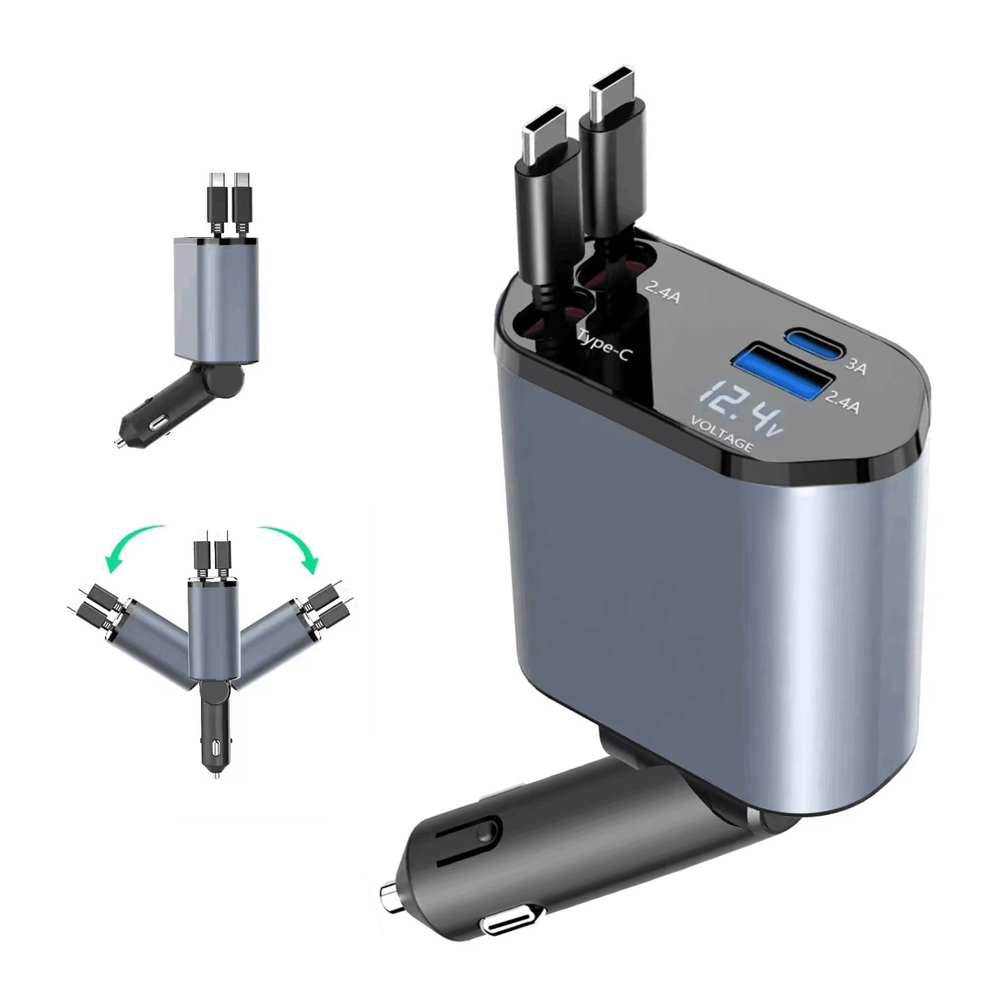 Încărcător Auto 9-In-1 — Putere 154W Pentru Toate Dispozitivele Dvs.