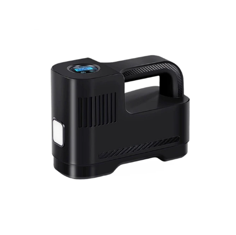Tragbarer Digitaler 12V Luftkompressor Mit LED-Lampe — Sicherheit Und Nutzung Bei Nacht
