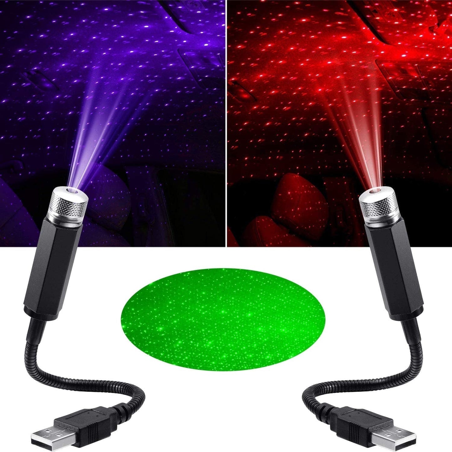 LED világítás Csillagos Autó Tető — Varászlatos Éjszakai Hangulat