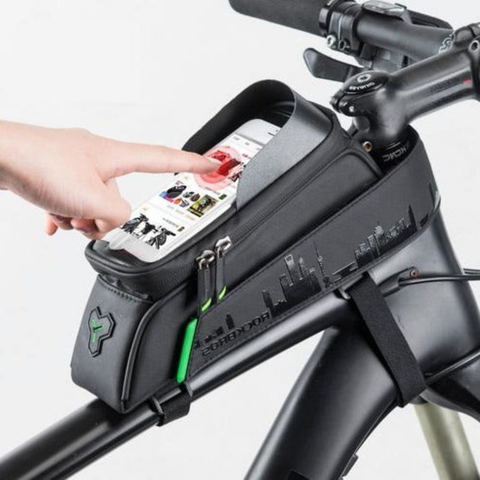 Sacou impermeabil pentru bicicletă – Suport pentru telefon și depozitare practică 