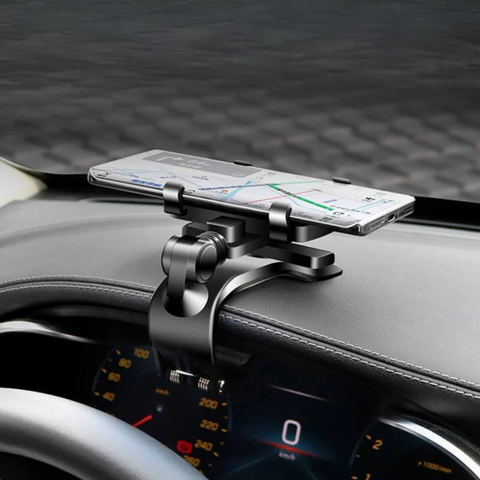 Support Téléphone Voiture – Rotation À 1200° Et Maintien Sécurisé