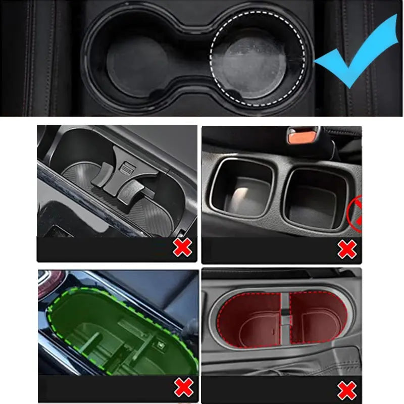 Soporte de vaso para coche con bandeja multifuncional — Fácil de instalar y universal 