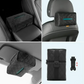 PUレザー製の車用ティッシュボックス - サンシェードまたはヘッドレストに取り付け 