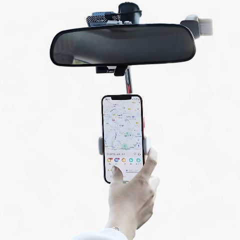 Suport Telefon Mașină – Rotire și Ajustare Ușoară 