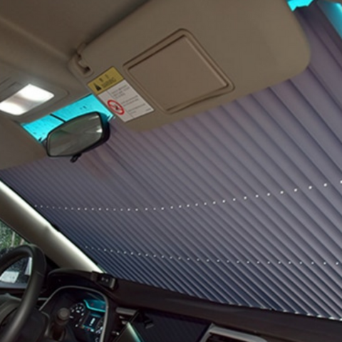 Vetoketjullinen aurinkosuoja autoille — Nopea ja käytännöllinen asennus 