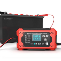 شاحن بطارية سيارة ذكي 12V/24V - شاشة LCD & حماية تلقائية 