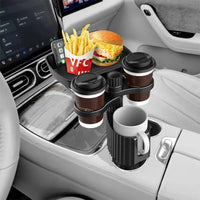 Soporte de vaso para coche con bandeja multifuncional — Fácil de instalar y universal 