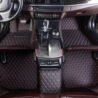 Alfombrillas de Coche Impermeables – Estilo Deportivo Negro y Rojo 