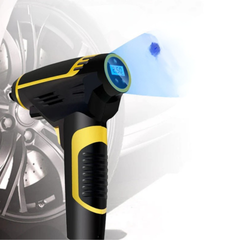 Compressore d'Aria Portatile 120W — Ideale per Auto, Moto e Bicicletta 