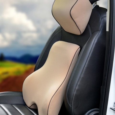 Poduszka lędźwiowa i zagłówek z pianki z pamięcią kształtu - wygoda i ulga dla pleców