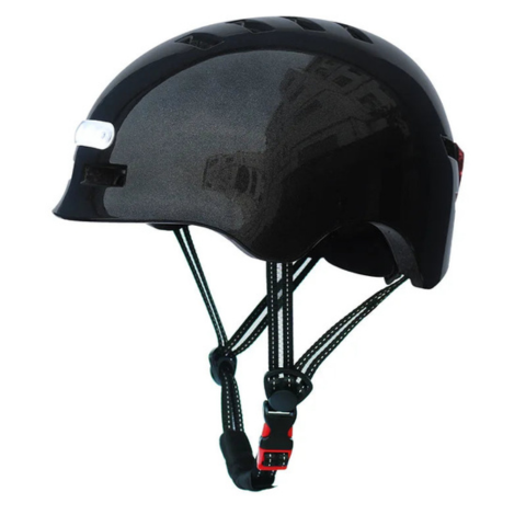 Casco de bicicleta urbano – Con iluminación LED delantera y trasera 