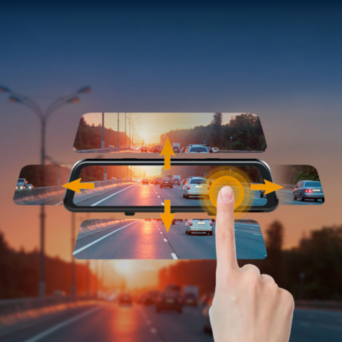 Rearview Mirror with Backup Camera – Total Safety and Connectivity 