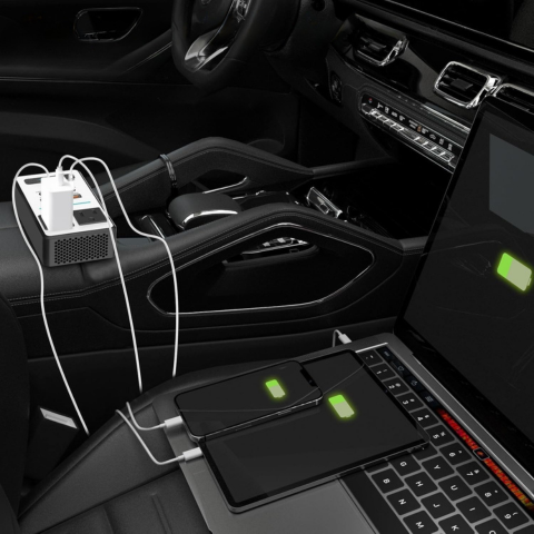 Bilkraftomvandlare – Snabba vägguttag och USB-portar 