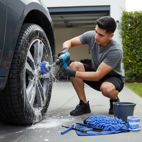 Kit de Herramientas de Limpieza de Coche — Multifuncional con Bolsa de Almacenamiento 