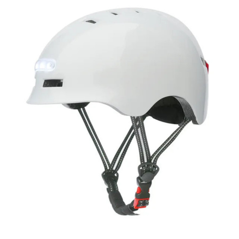 Casco de bicicleta urbano – Con iluminación LED delantera y trasera 