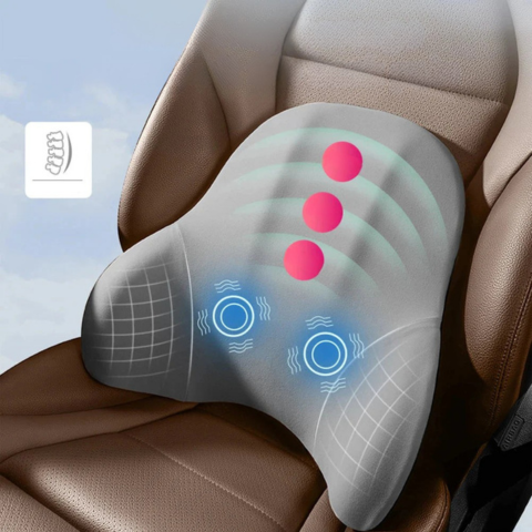 Cuscino lombare massaggiante per sedili auto - Comfort e relax in viaggio