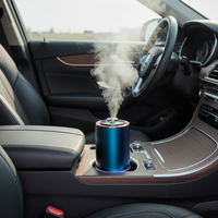 Diffusore di Aromi Luminoso per Auto — Purificatore & Atmosfera LED 