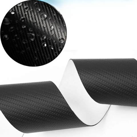 Skyddsetikett för dörr — Hållbar kolfiberfinish 