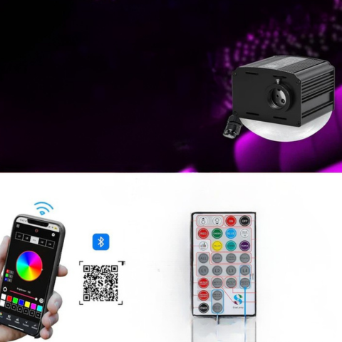 Światłowodowy zestaw oświetleniowy z gwieździstym niebem - wyjątkowy efekt świetlny i nocna atmosfera