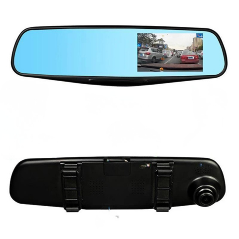 Bilkamera med dobbelt objektiv - kontinuerlig overvågning og vidvinkel