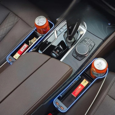 Autósülés-szervező LED világítással - praktikus tárolás és modern hangulat