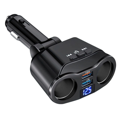 Adaptateur Allume-Cigare Voiture — Double Port USB & Affichage Digital