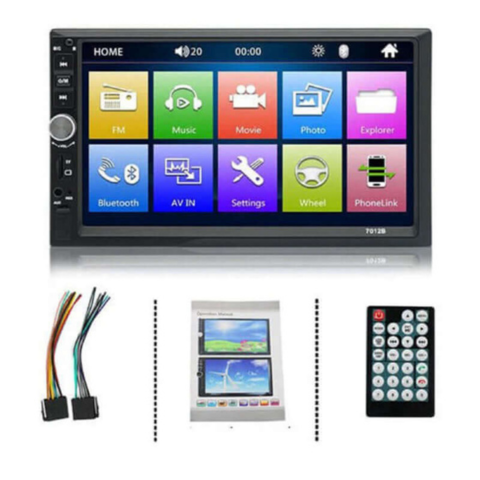 Sistema Multimediale Auto — Schermo Double Din & Riproduzione Video HD 
