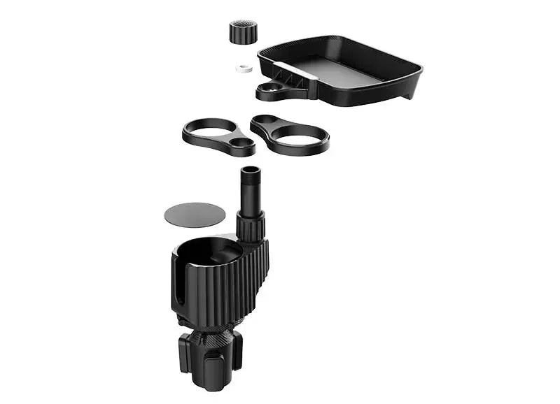 Soporte de vaso para coche con bandeja multifuncional — Fácil de instalar y universal 