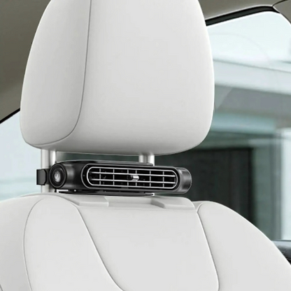Auto sedadlový ventilátor – upevnenie na opierku hlavy 