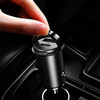 Chargeur De Voiture Compact – Double Port USB Et Rapide